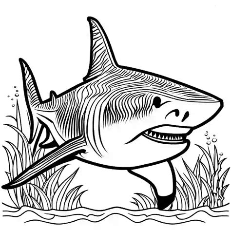 100+ shark coloring page for Free • Lulu Pages