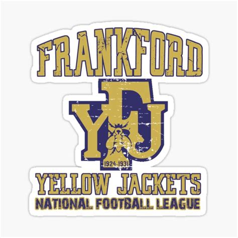 "Frankford Yellow Jackets" Sticker by jungturx | Redbubble