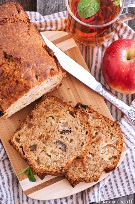 Apple Nut Bread: A Tasty Quick Bread With Brown Sugar On Top