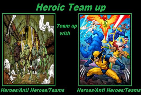 Heroic Team Up: The TMNT team up with the X-Men by MJWatt1998 on DeviantArt