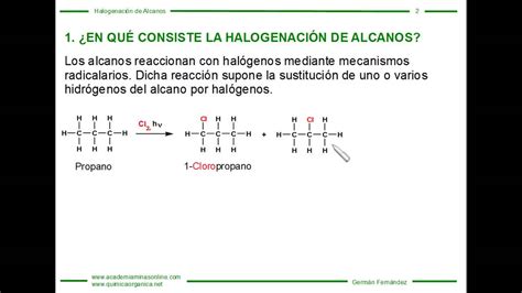 Introducción a la Halogenación Radicalaria de Alcanos - YouTube