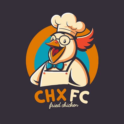 fried chicken chef mascot logo for food restaurant concept 15669953 ...