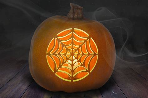 Spider Web Pumpkin Carving Stencil Printable - Etsy