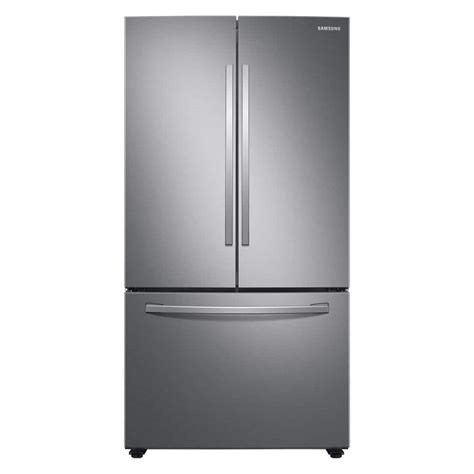 Samsung 35.75 in. W 28.2 cu. ft. 3-Door French Door Refrigerator in ...