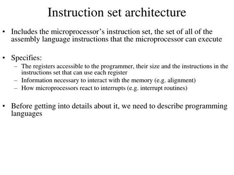 PPT - Instruction Set Architecture PowerPoint Presentation, free download - ID:5776589