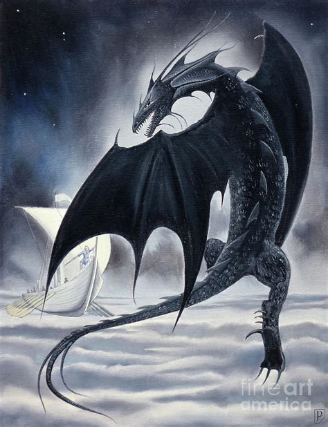 Ancalagon The Black Painting by Gordon Palmer