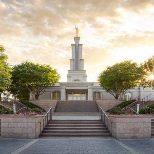 San Antonio Temple Fiery Sunset - LDS Temple Pictures