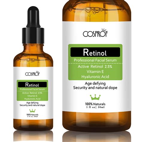 Retinol Serum - Anti Aging Anti Wrinkle Facial Serum - VITAMIN A 2.5% Anti Acne Face Cream ...
