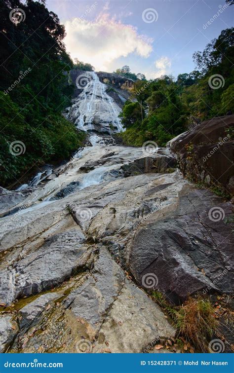 Natural Waterfall at Gunung Stong State Park Kelantan Malaysia Stock ...