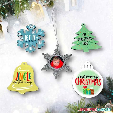 DIY Sublimation Ornaments: With Free Christmas Sublimation Designs ...