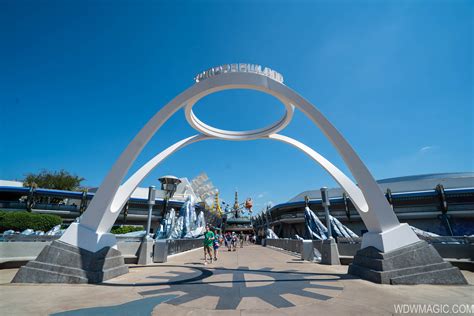 PHOTOS - New Tomorrowland entrance marquee unveiled at the Magic Kingdom