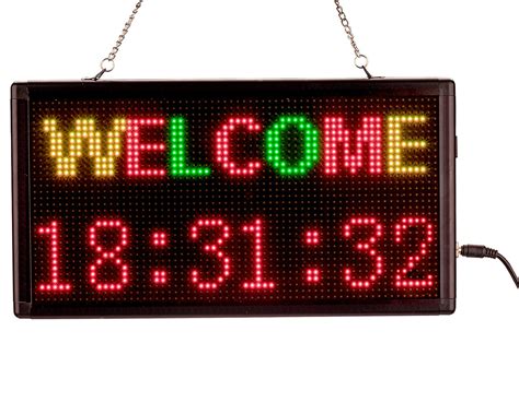 Leadleds Led Message Sign Board DC12V Rechargeable Programmable for Business Advertising Car ...