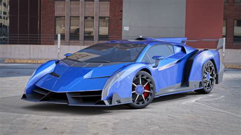 Lamborghini Veneno Blue - allie baxter