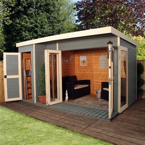 12 x 8 Contempory Gardenroom Large Combi (12mm Tongue and Groove Floor ...