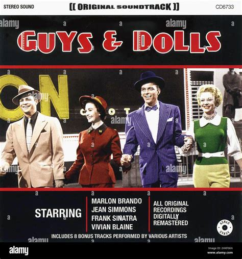 CD album cover. Guys and Dolls. Film adaptation. 1955 Stock Photo - Alamy