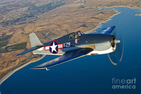 A Grumman F6f Hellcat Fighter Plane Photograph by Scott Germain - Fine ...