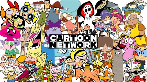 cartoon network logo surrounded by many different characters