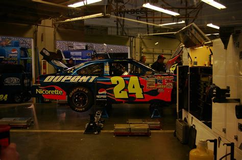 Jeff Gordon's #24 up on jack stands | tequilamike | Flickr