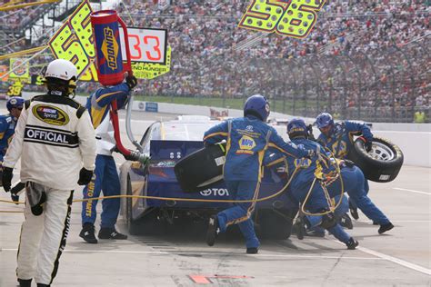 The NAPA KNOW HOW pit crew in action. Martinsville Speedway, Napa, Golf ...