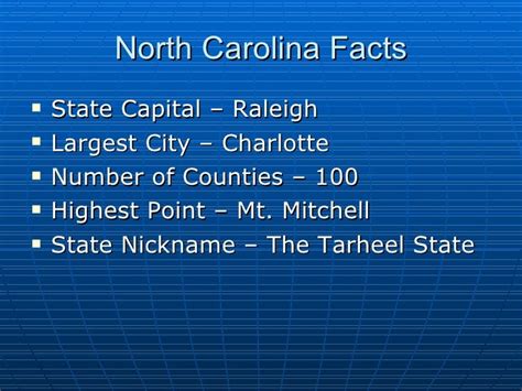 North Carolina Facts