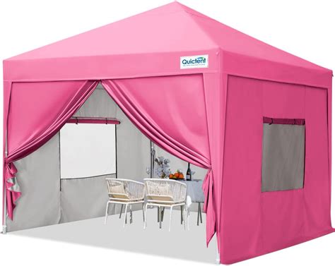 Quictent Easy Portable Frame 10x10 Pop up Canopy Tent with Sidewalls ...