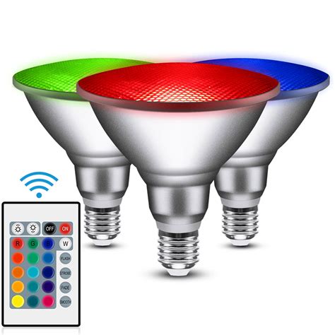 Led Light Bulb E27 10W PAR30 RGB Dimmable Spotlight Color Changing ...