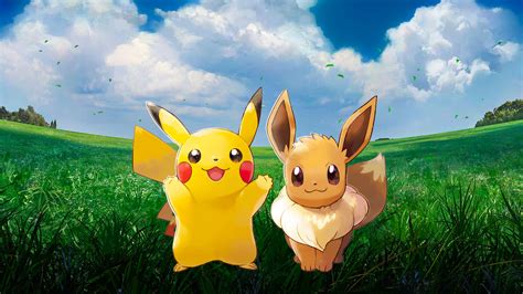 Pokemon Let's Go Pikachu & Eevee (v2) Wallpapers - Cat with Monocle