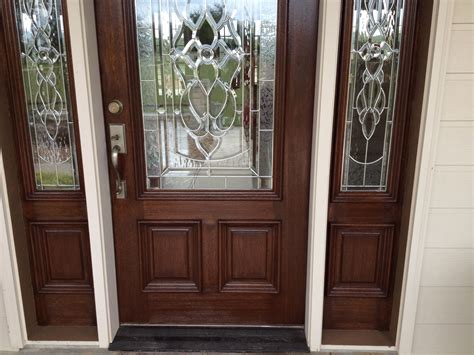 Finished product. Used Minwax Hickory Gel Stain. Very pleased with the outcome. | Painted front ...
