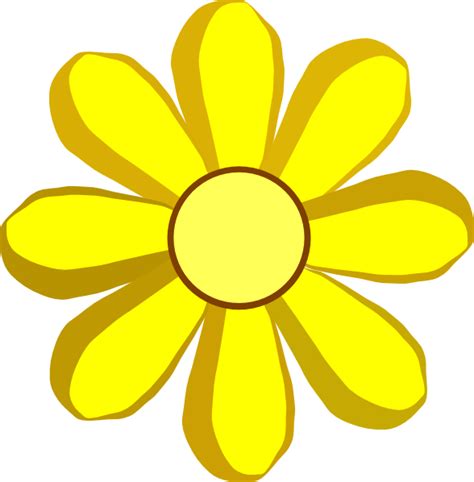 Yellow Spring Flower Clip Art at Clker.com - vector clip art online, royalty free & public domain