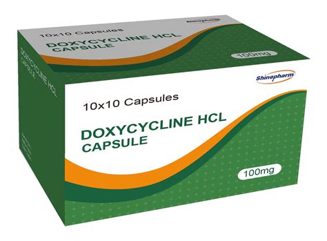 Doxycycline Hyclate Capsules 100mg Antibiotics Medicine Products with GMP Certification - China ...