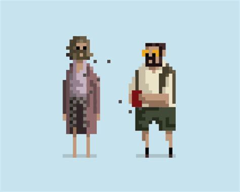 8-bit pixel gifs by dusan cezek animate famous movie moments + comics