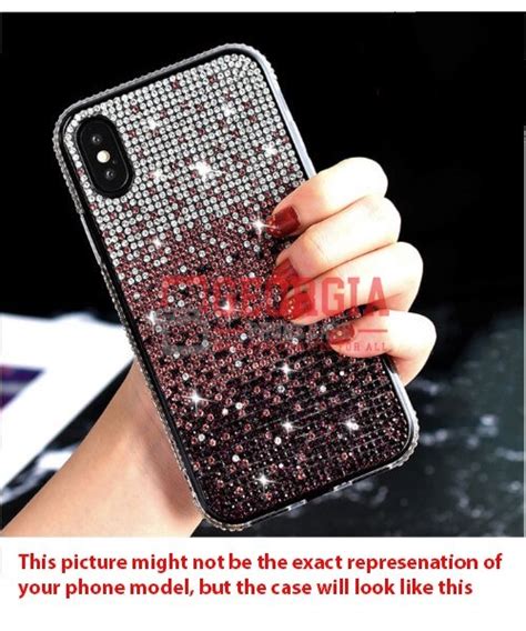 D113-Purple iPhone SE 2020 7 8 6s 4.7inch Premium Luxury Gradient Rhinestone Fully Diamond ...