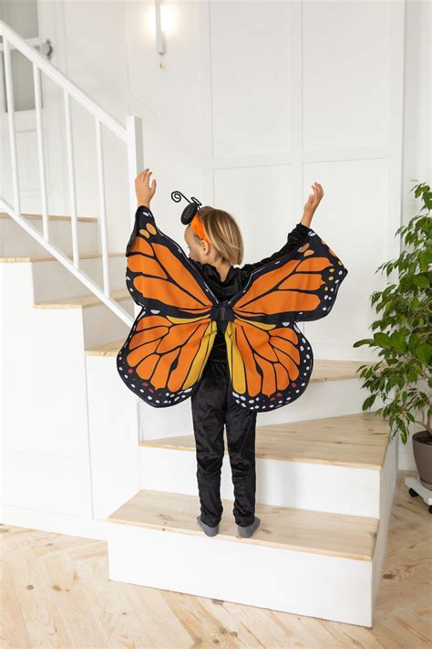 Monarch Butterfly Costume for Boy, Orange Butterfly Outfit for ...