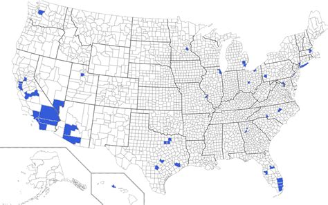 US Counties with a population above 1 million : MapPorn