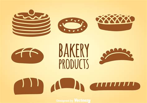 Bakery Products Vector Sets 109571 Vector Art at Vecteezy