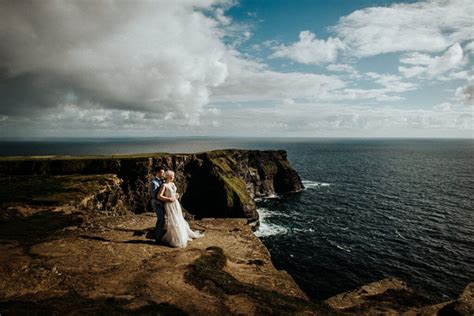 cliffs of moher wedding 7 in 2020 | Ireland honeymoon, Wedding photos, Photo