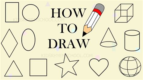 How To Draw 3d Shapes Step By Step For Kids