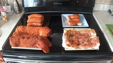 Masterbuilt Electric Smoker - Pork Tenderloin - Bacon - Sausage - Chicken - YouTube