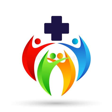 Globe Medical Health Care Cross People Healthy Life Care Logo Design ...