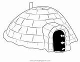 Sand Igloo Coloring Page For Kids  Free Printable Pages sketch template