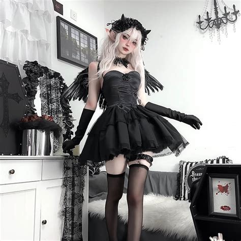 Fallen angel cosplay dress set – Cutiekill