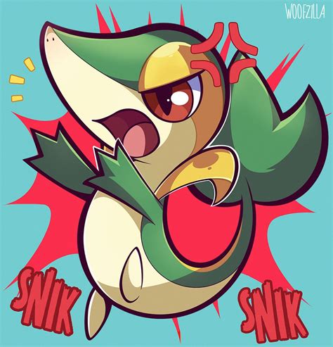 Snivy by WOOFZILLA https://www.pixiv.net/member.php?id=16444392 #snivy ...