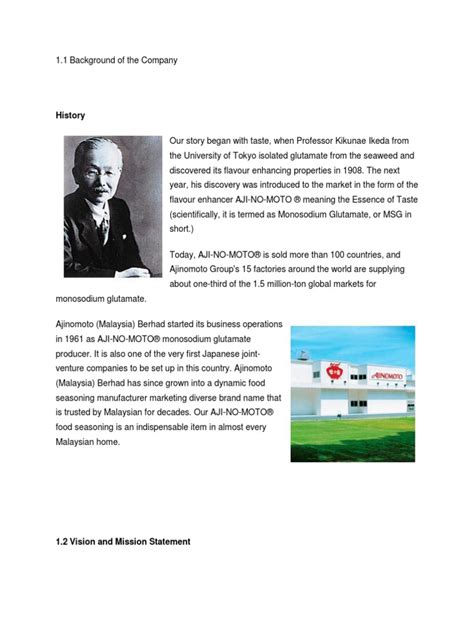 Ajinomoto History | PDF | Glutamic Acid | Business