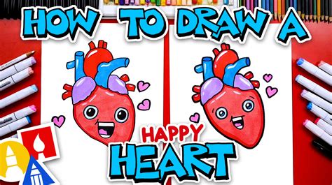 How To Draw A Happy Heart - Art For Kids Hub