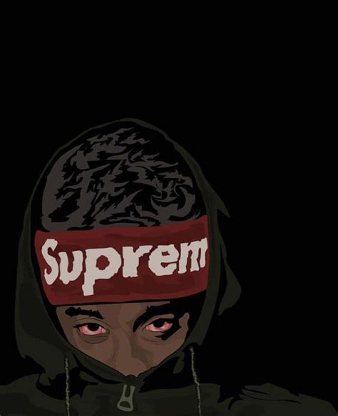 Download Dope Boy With Supreme Bandana Wallpaper | Wallpapers.com