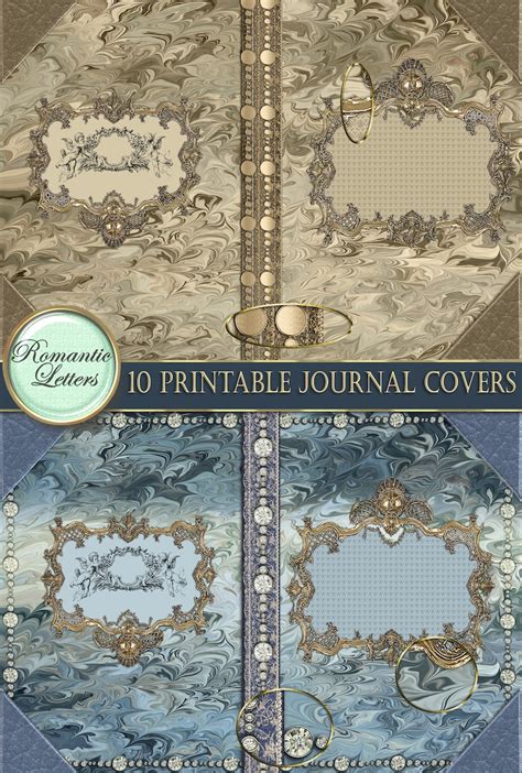 Printable Junk Journal Covers Kit Digital Scrapbook Cover - Etsy