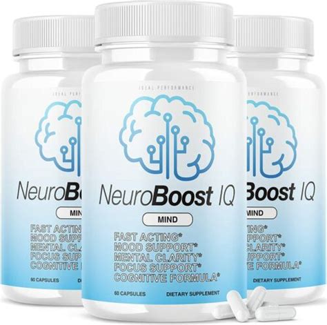 Neuro Boost IQ Supplement Brain Pills Mind Ben Carson Neurobooster (3 ...