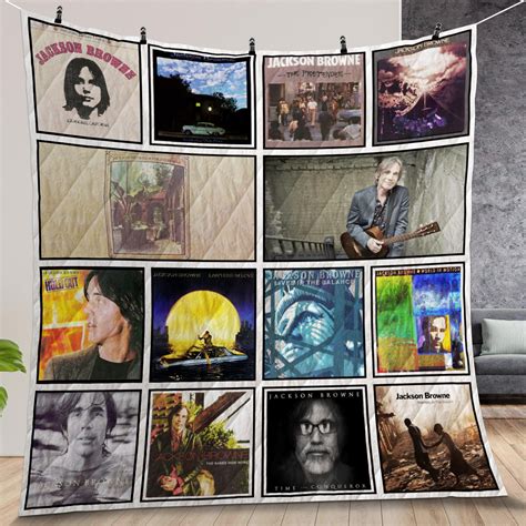 Jackson Browne Album Covers Quilt Gift For Christmas, Birthday, Mother's Day, Father's Day ...