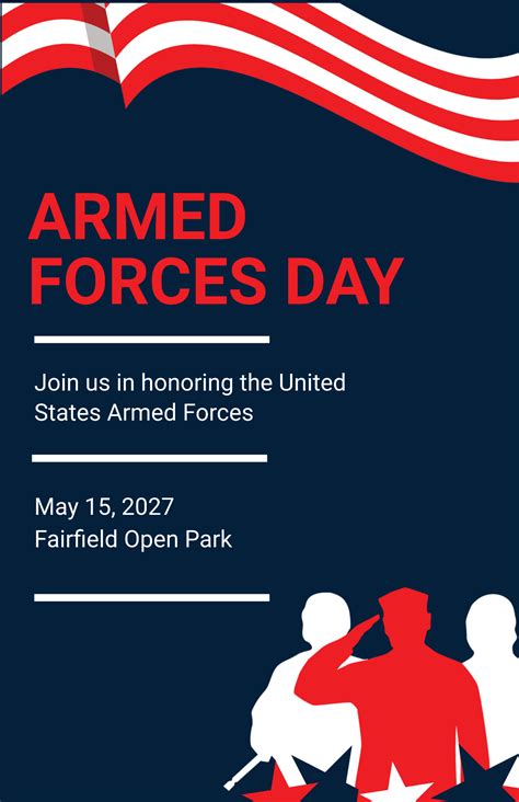 Armed Forces Day Poster Template - Edit Online & Download Example ...