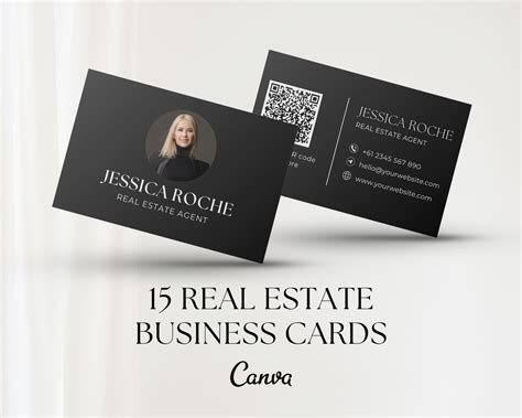 15 Real Estate Business Card Templates Canva Realtor - Etsy Australia